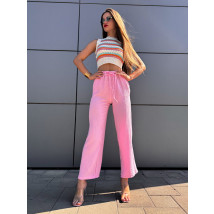 Ružové mušelínové nohavice-305784-015