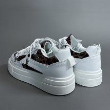 Biele tenisky s leopardím vzorom-314513-02