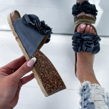 Modré korkové šľapky na platforme-284777-01