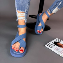 Modré rifľové sandále-288237-09