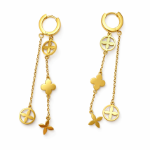 Dámske oceľové náušnice visiace-272258-03