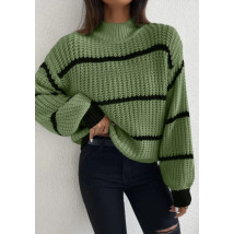 Zelený pletený sveter-295831-01