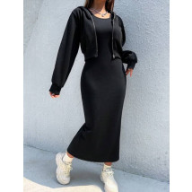 Čierny komplet šaty-mikina-296016-03