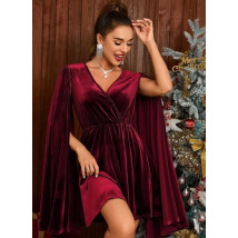 Bordové zamatové šaty-296303-03