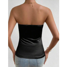 Čierny saténový top-296314-03