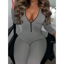 Sivý vrúbkovaný overál-296425-03