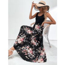 Čierne kvetované šaty-284572-01