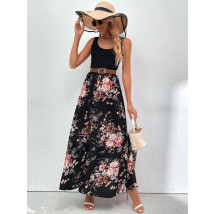 Čierne kvetované šaty-284572-01