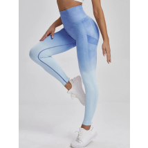 MODRÉ PUSH-UP LEGÍNY S VYSOKÝM PÁSOM-280917-02