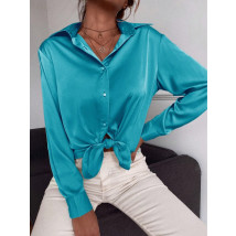 Tyrkysová saténová blúzka-289269-03