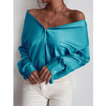 Tyrkysová saténová blúzka-289269-03
