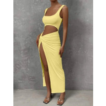 Žlté dlhé šaty-287962-012