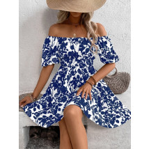 Bielo-modré kvetované šaty-288045-02