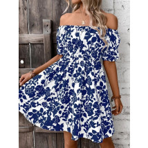 Bielo-modré kvetované šaty-288045-02