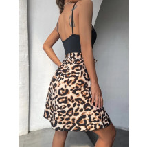Čierne šaty s leopardím vzorom-284577-02