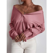Staroružová saténová blúzka-284563-03