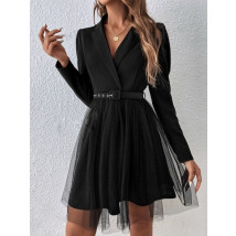 Čierne šaty s tylovou sukňou-299584-02