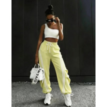 Žlté teplákové nohavice-326632-04