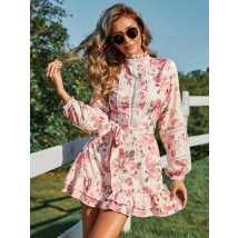 Meruňkové kvetované šaty-287856-033