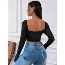 Čierny crop top-299803-03
