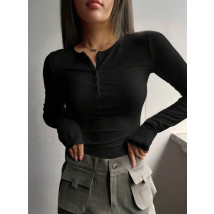 Čierny vrúbkovaný top-309839-04