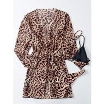 TIGROVANÉ DVOJDIELNE PLAVKY S KIMONOM-284428-06