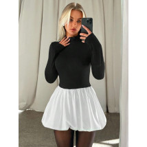 Čierno biele PUFFY šaty-310288-010
