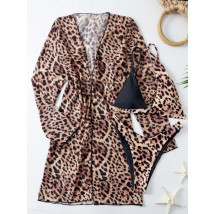 TIGROVANÉ DVOJDIELNE PLAVKY S KIMONOM-284428-06