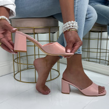 Ružové šľapky na opätku-327274-09