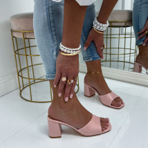 Ružové šľapky na opätku-327274-09