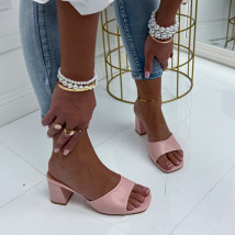 Ružové šľapky na opätku-327274-09