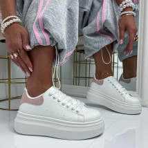 Bielo-ružové tenisky-327302-030