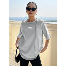 Sivé oversize tričko-304680-09