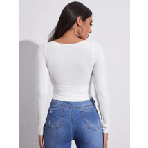 Biely top s dlhým rukávom-281407-03