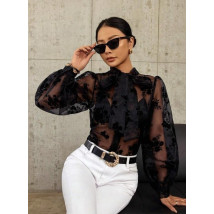 Čierna vzorovaná blúzka-300885-03