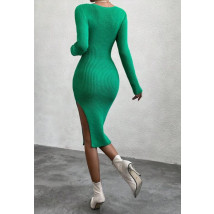 Zelené pletené šaty-293435-09