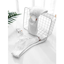 Biele vrúbkované dvojdielne plavky-284437-060