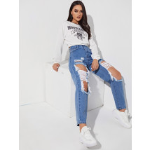 Modré oversize potrhané rifle-289419-013