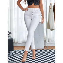 Biele elastické rifle-289459-010