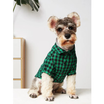 Zelená kockovaná košeľa pre psa-275686-01