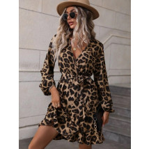 Leopardie šaty s opaskom-277720-01