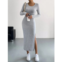 Sivé dlhé šaty-279146-01