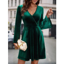 Zelené zamatové šaty-279205-03