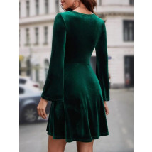Zelené zamatové šaty-279205-03