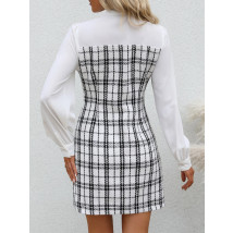 Biele kárované šaty-279544-02