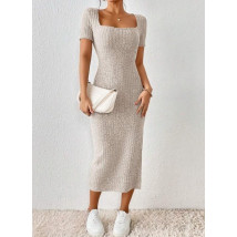 Béžové dlhé šaty-301233-01