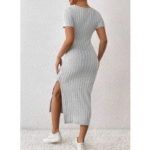 Sivé dlhé šaty-301237-06