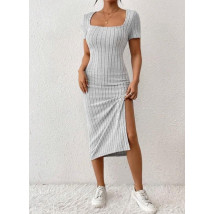 Sivé dlhé šaty-301237-06