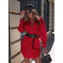 Červené košeľové šaty-279524-05