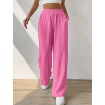 Ružové ľanové nohavice-305853-01